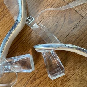 PrettyLittleThing clear heel sandals